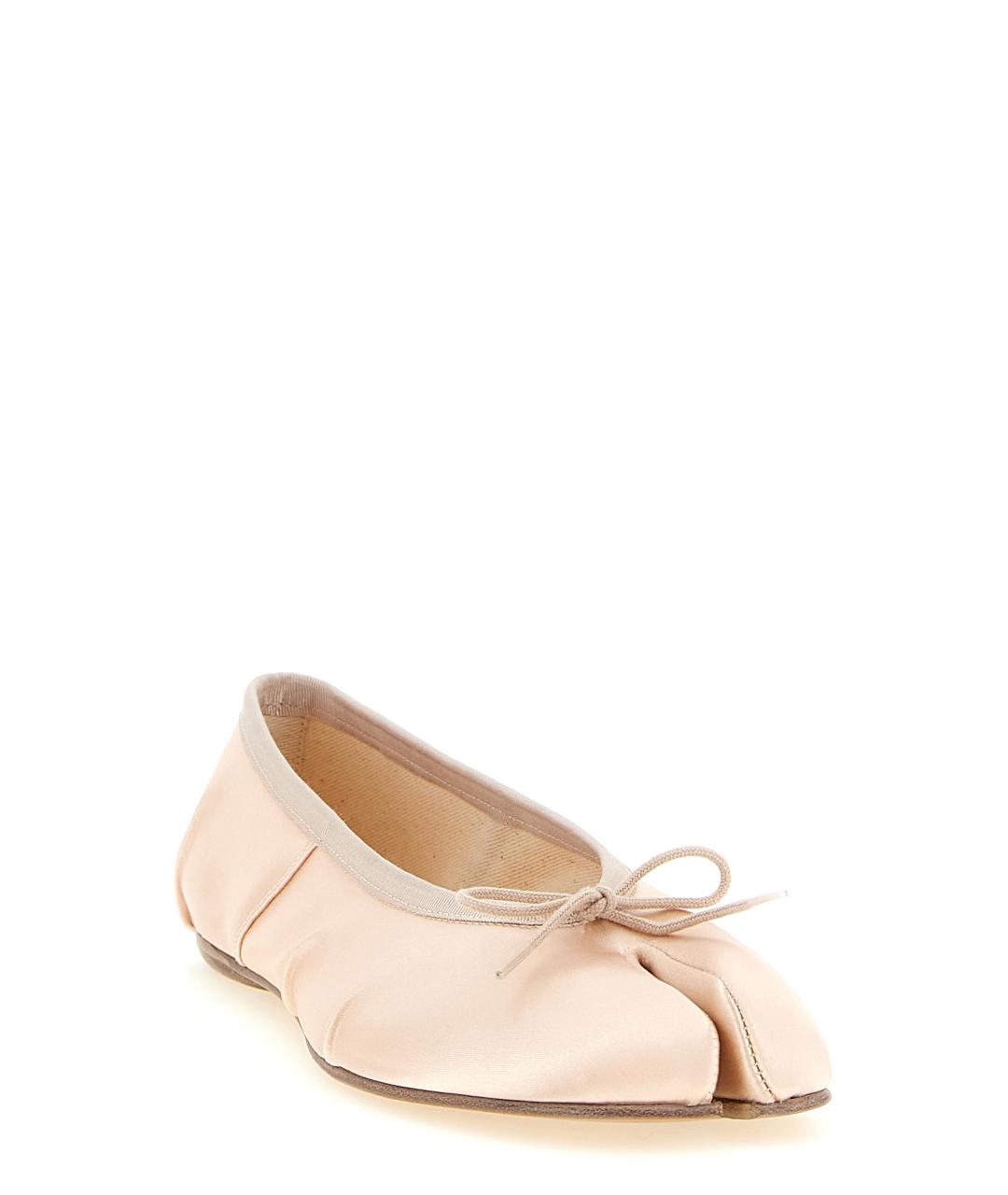 MAISON MARGIELA Розовые текстильные балетки, фото 2