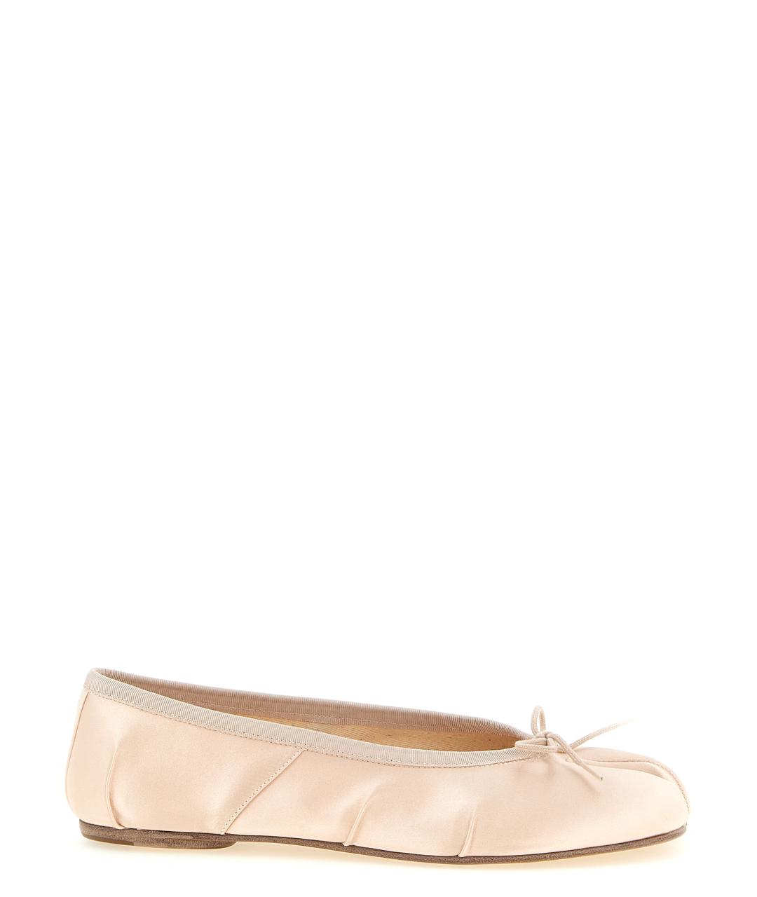 MAISON MARGIELA Розовые текстильные балетки, фото 1