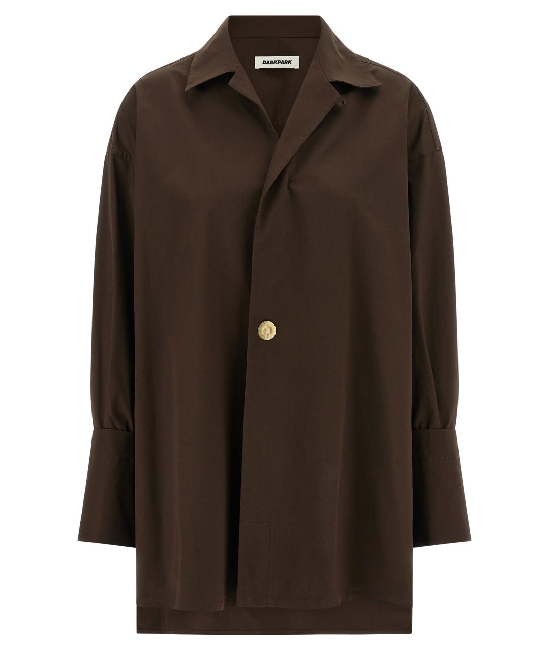 DARKPARK Коричневая хлопковая блузы, фото 1