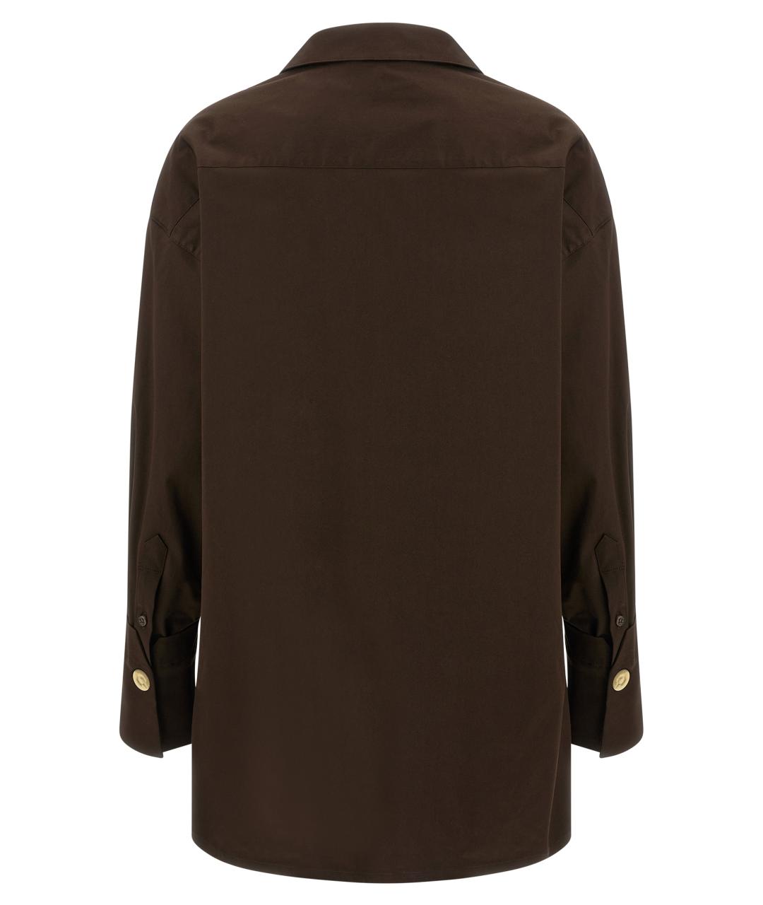 DARKPARK Коричневая хлопковая блузы, фото 2