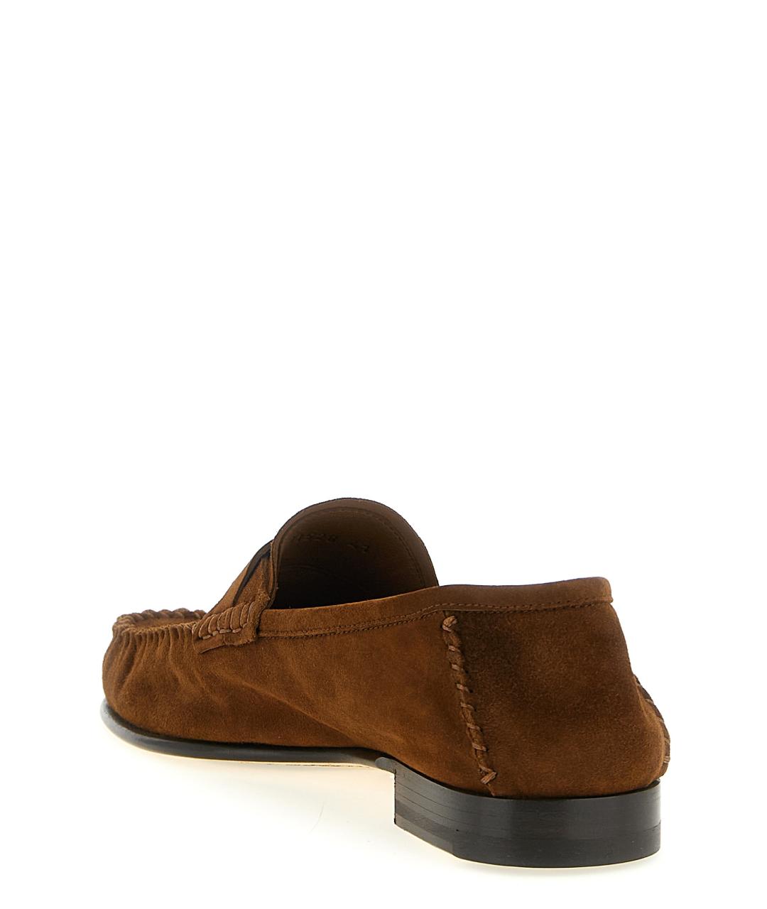 TOM FORD Коричневые замшевые лоферы, фото 3