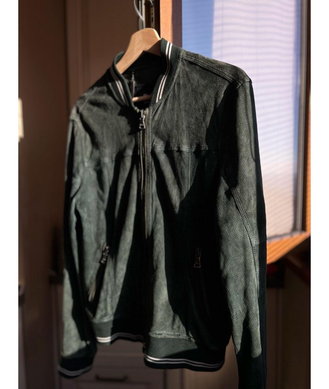 DOLCE&GABBANA Зеленая замшевая куртка, фото 4