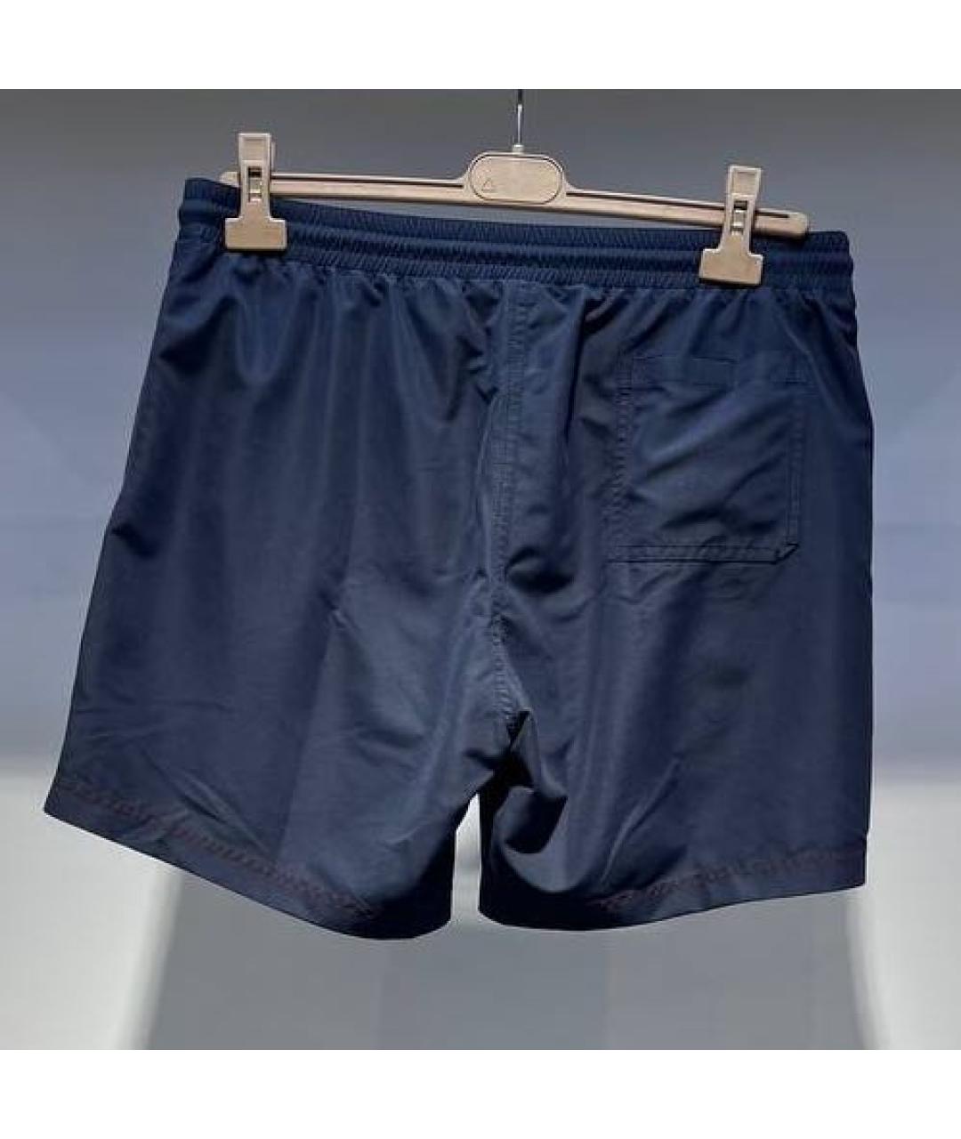 BRUNELLO CUCINELLI Темно-синие полиамидовые плавки, фото 2