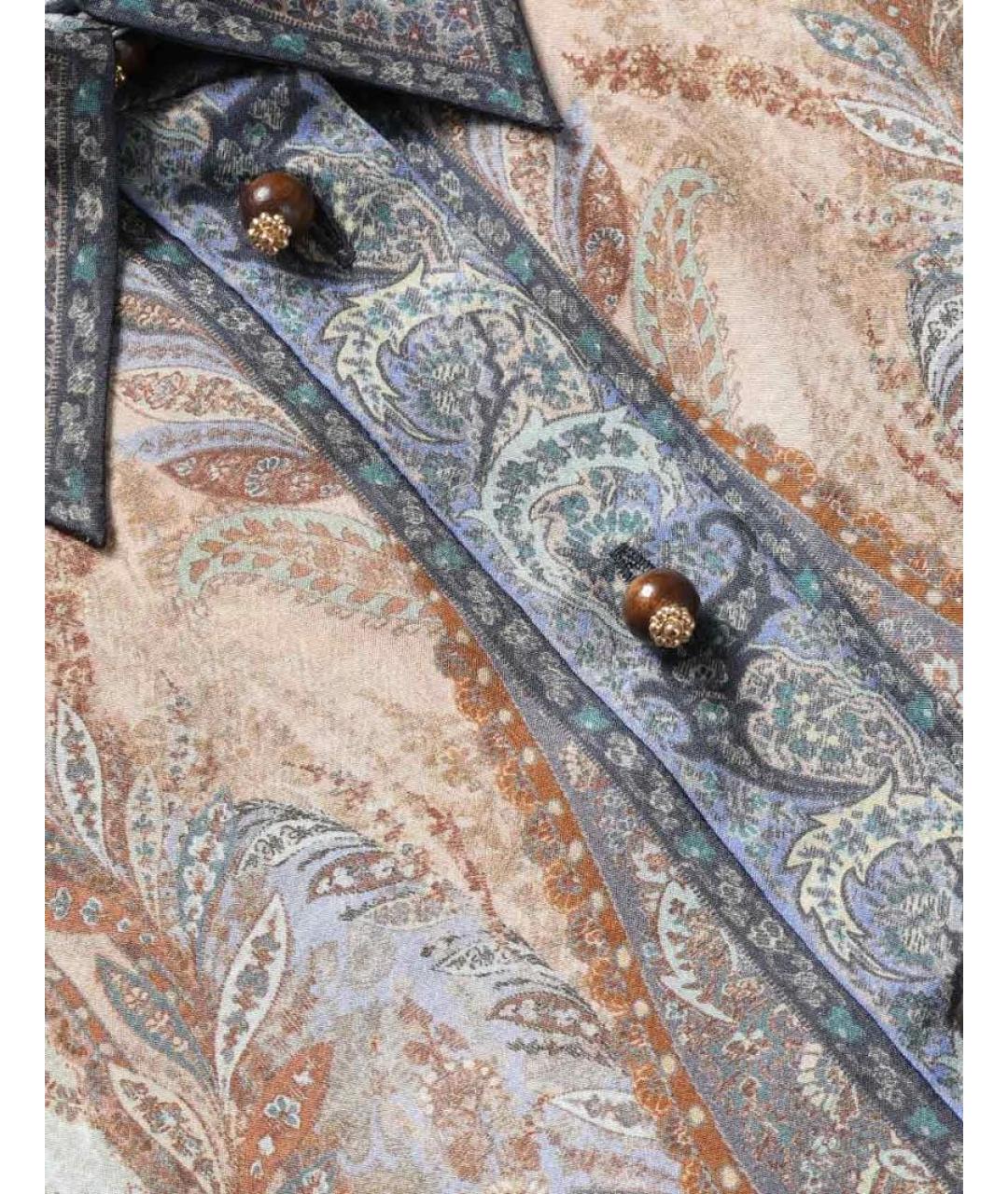 ZIMMERMANN Синяя шелковая рубашка, фото 2