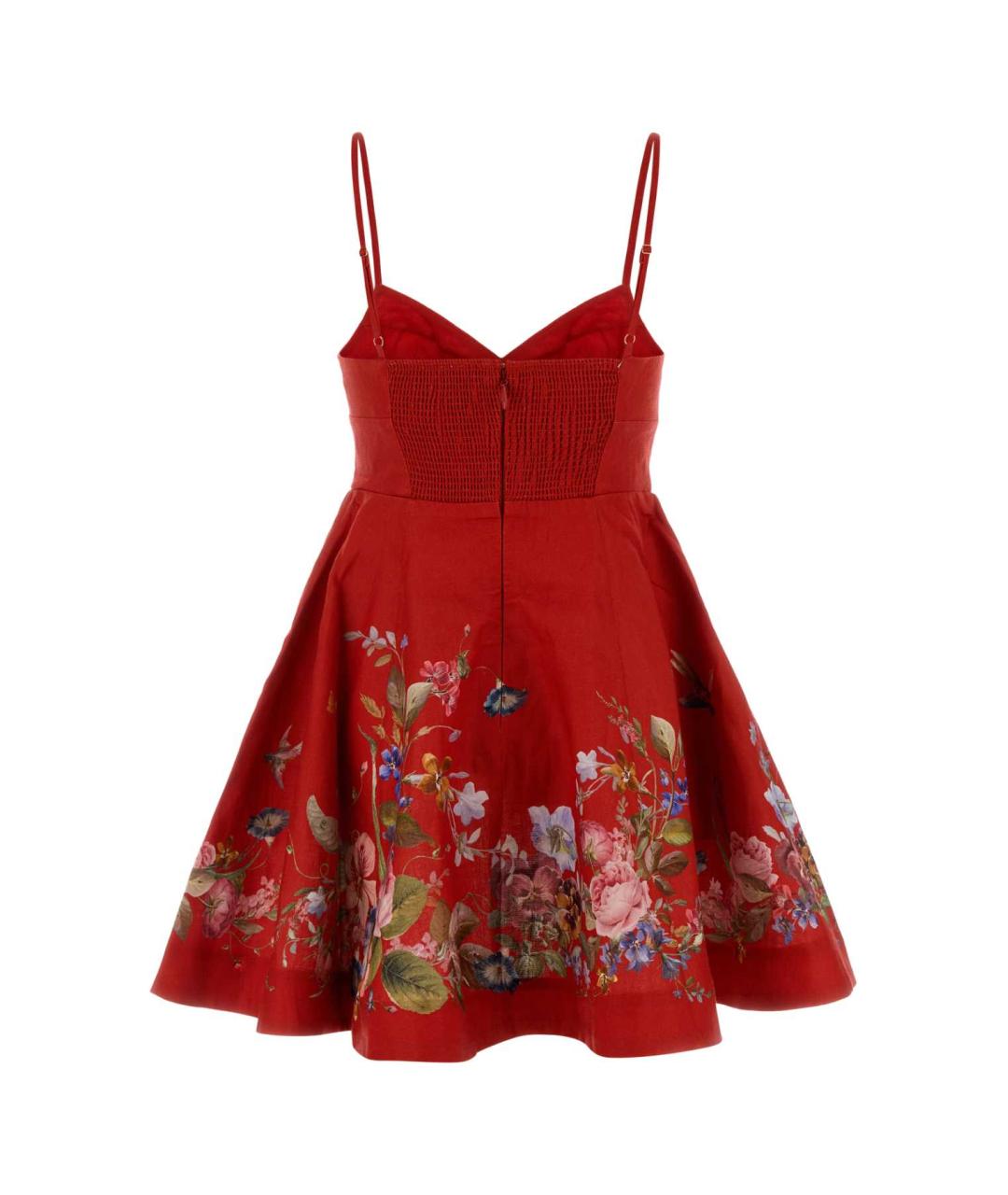 ZIMMERMANN Красное льняное повседневное платье, фото 2