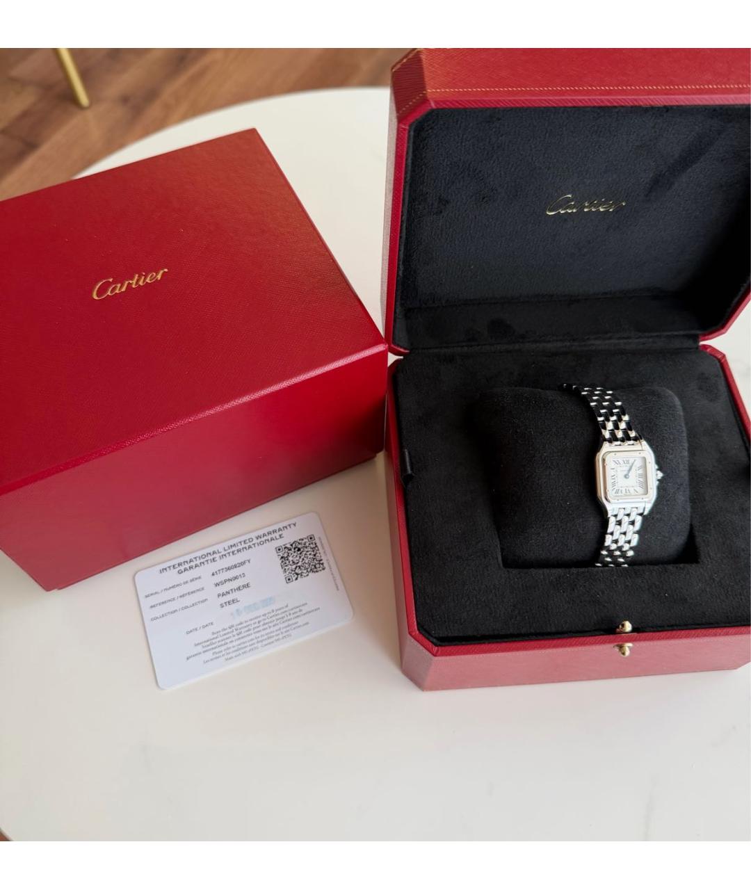 CARTIER Серебряные часы, фото 4