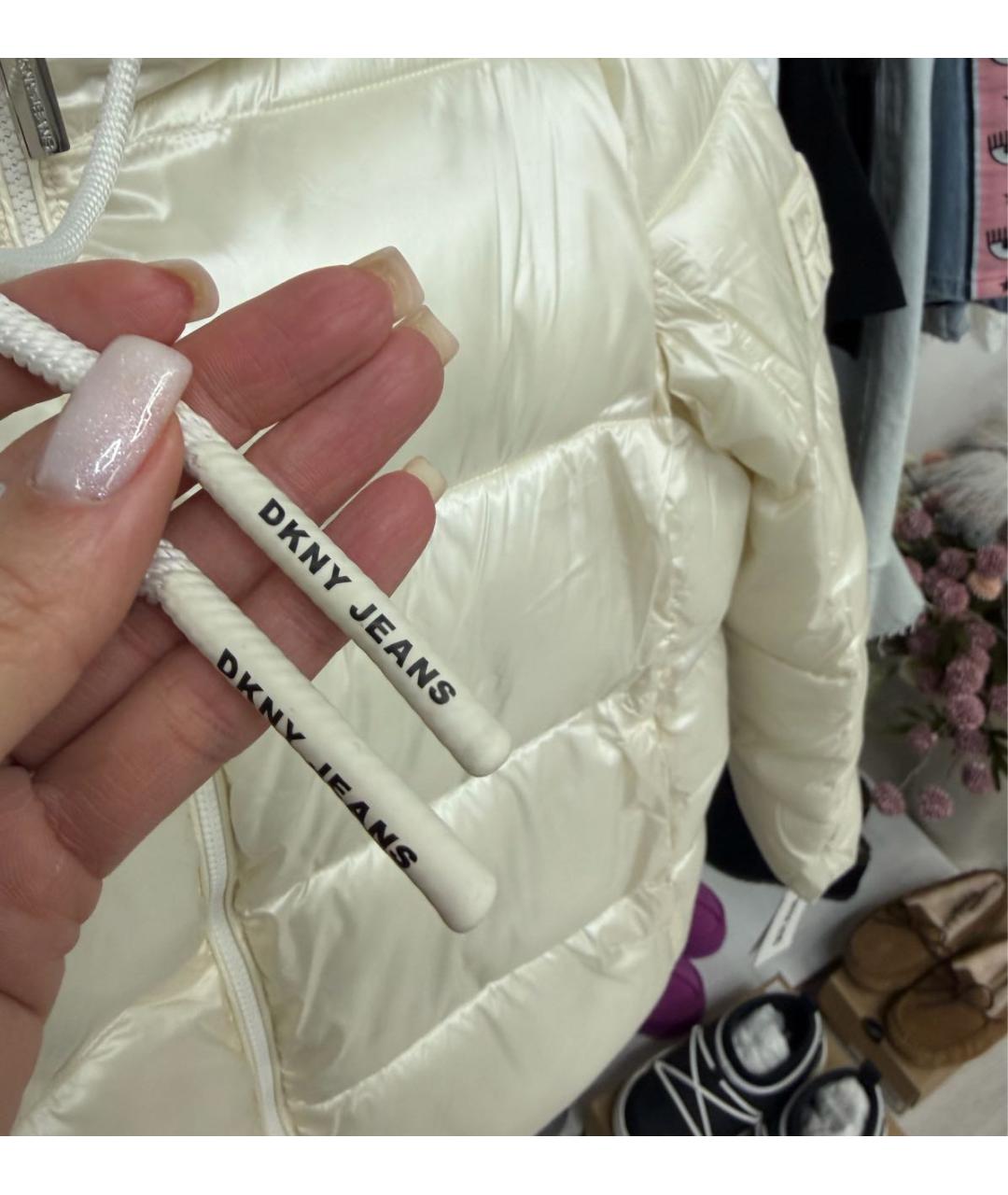 DKNY Бежевый пуховик, фото 7