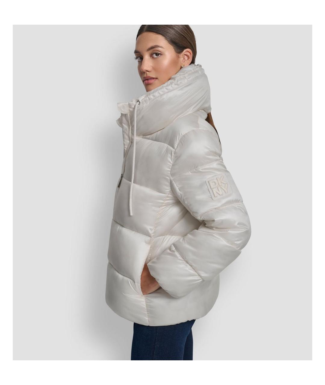 DKNY Бежевый пуховик, фото 6