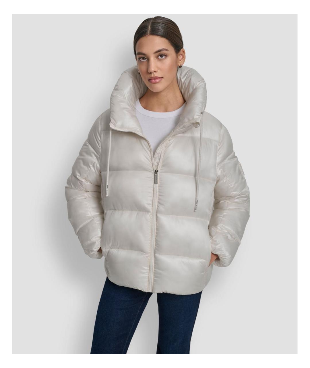 DKNY Бежевый пуховик, фото 5