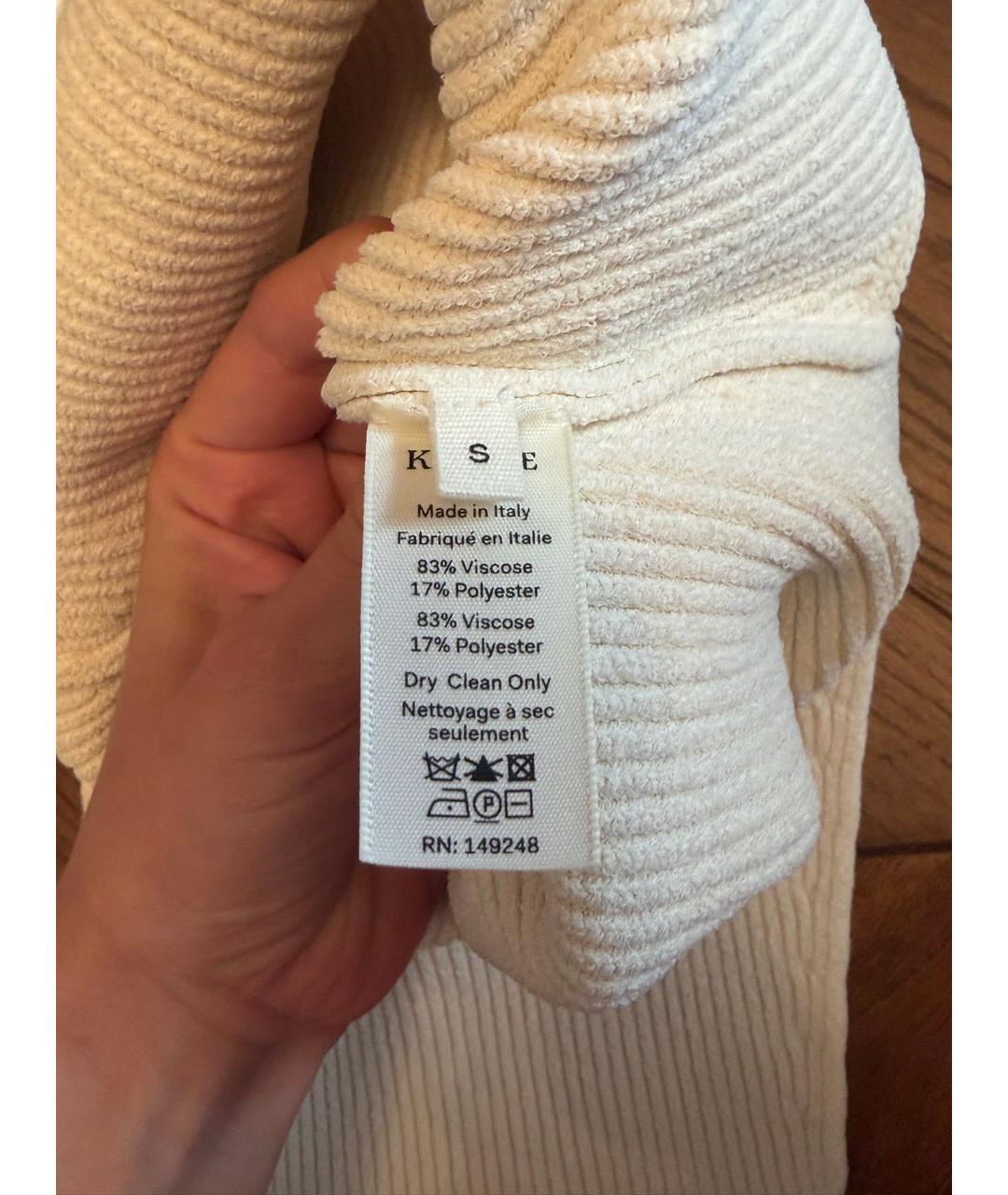 KHAITE Белый вискозный джемпер / свитер, фото 3