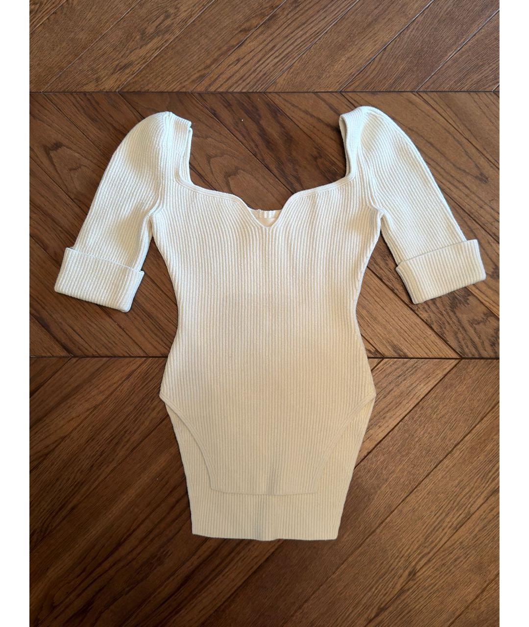 KHAITE Белый вискозный джемпер / свитер, фото 6