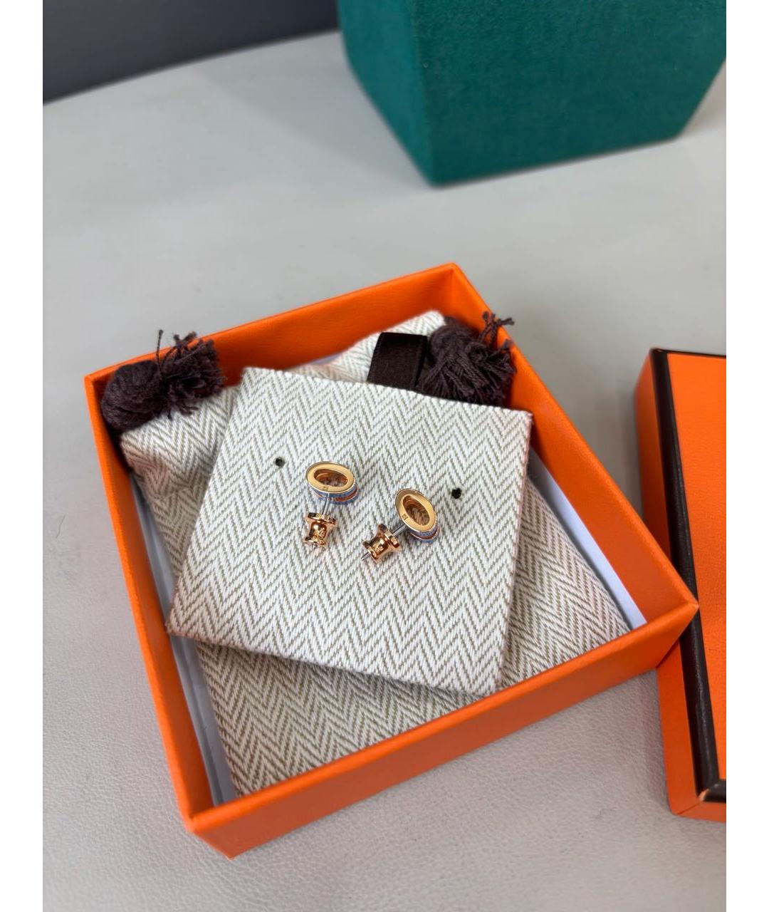 HERMES Голубые серьги, фото 5