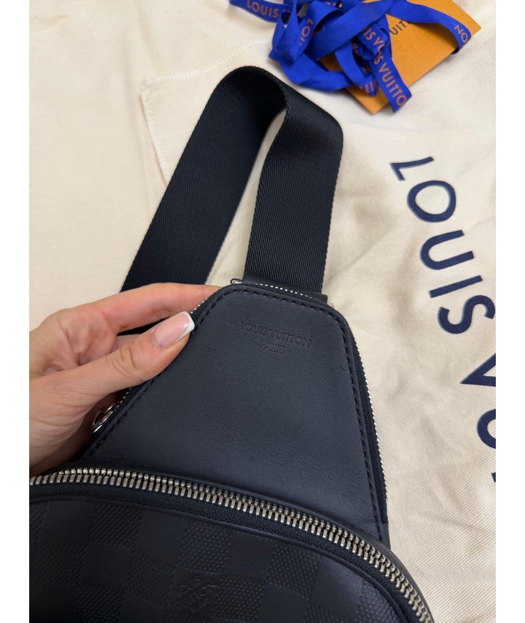 LOUIS VUITTON Черная сумка на плечо, фото 8