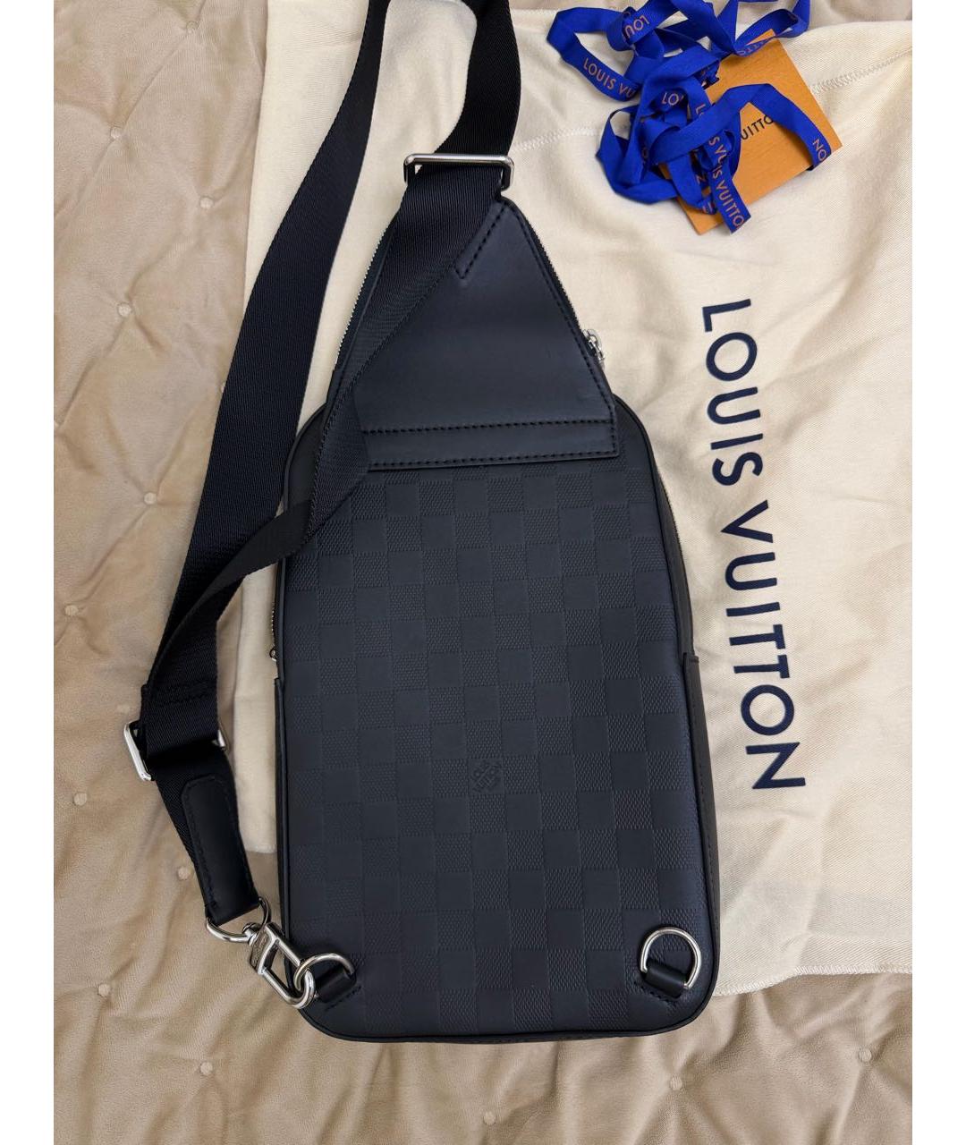 LOUIS VUITTON Черная сумка на плечо, фото 5