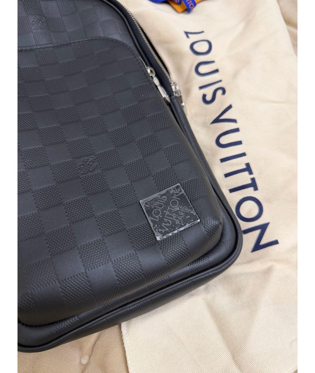 LOUIS VUITTON Черная сумка на плечо, фото 7