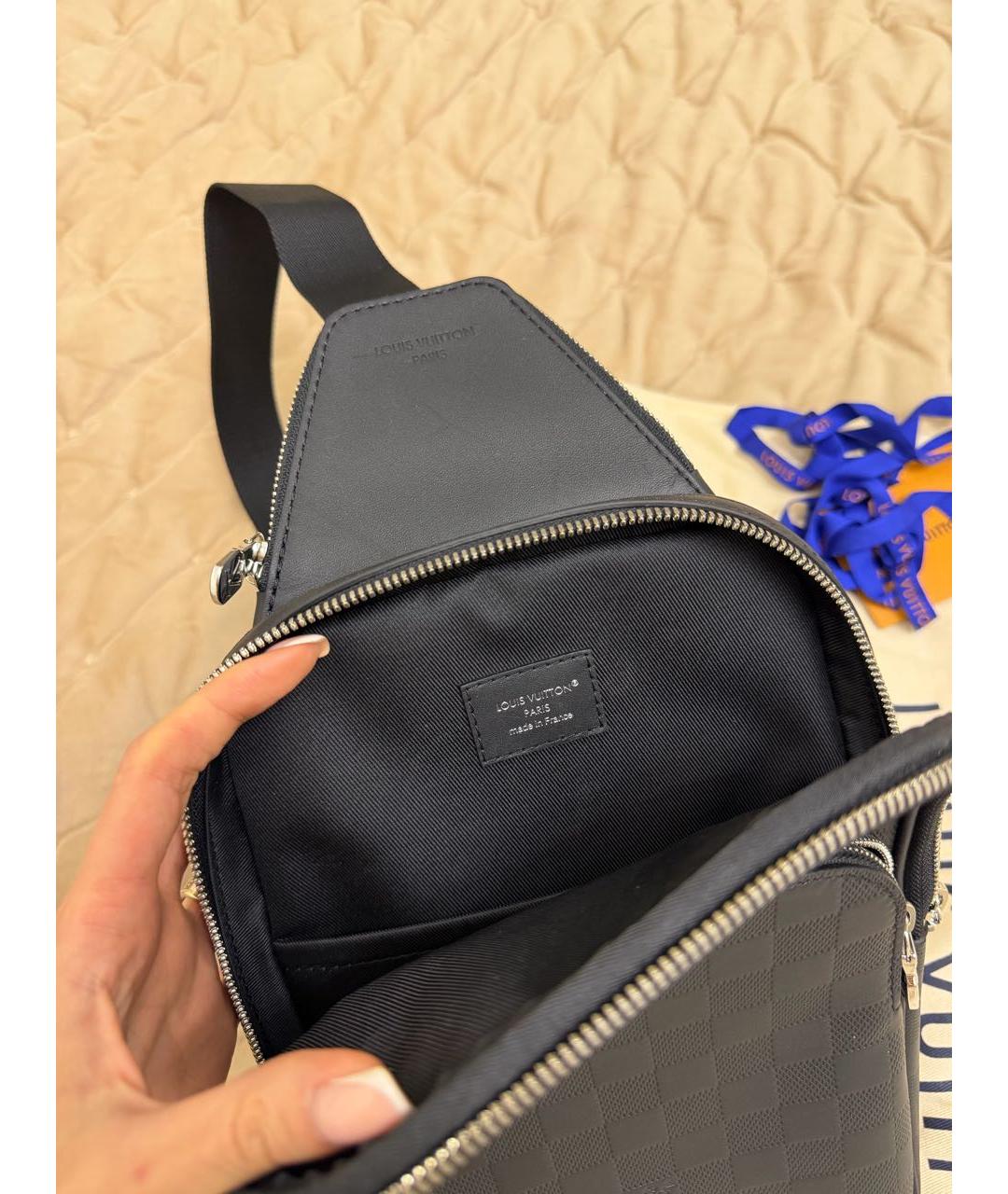 LOUIS VUITTON Черная сумка на плечо, фото 3