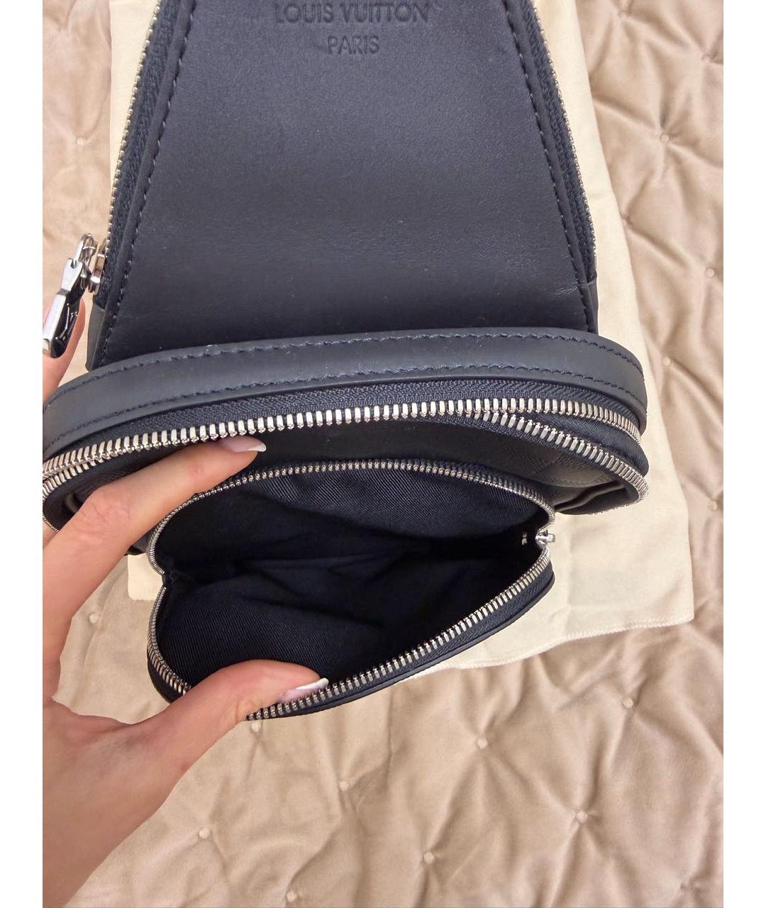 LOUIS VUITTON Черная сумка на плечо, фото 6