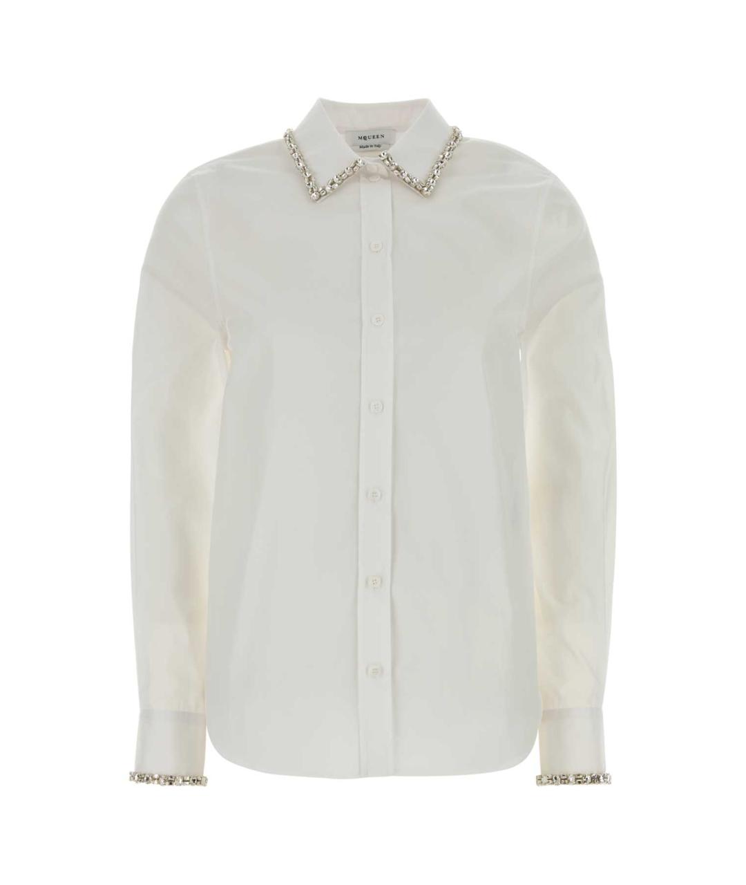 ALEXANDER MCQUEEN Белая хлопковая рубашка, фото 1