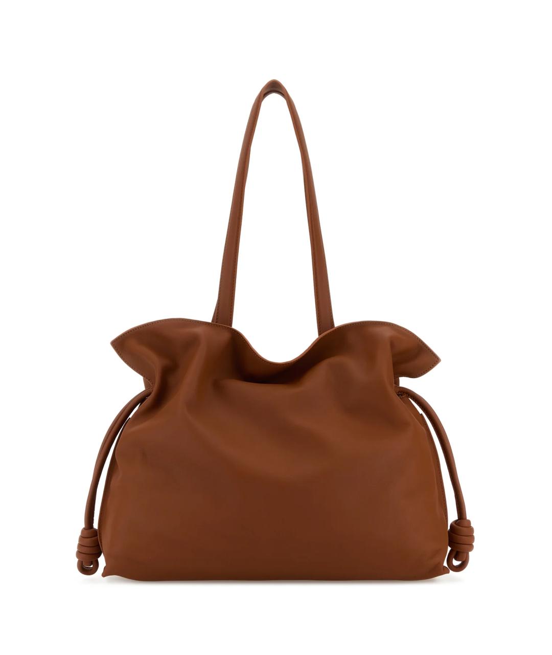 LOEWE Коричневая кожаная сумка тоут, фото 3