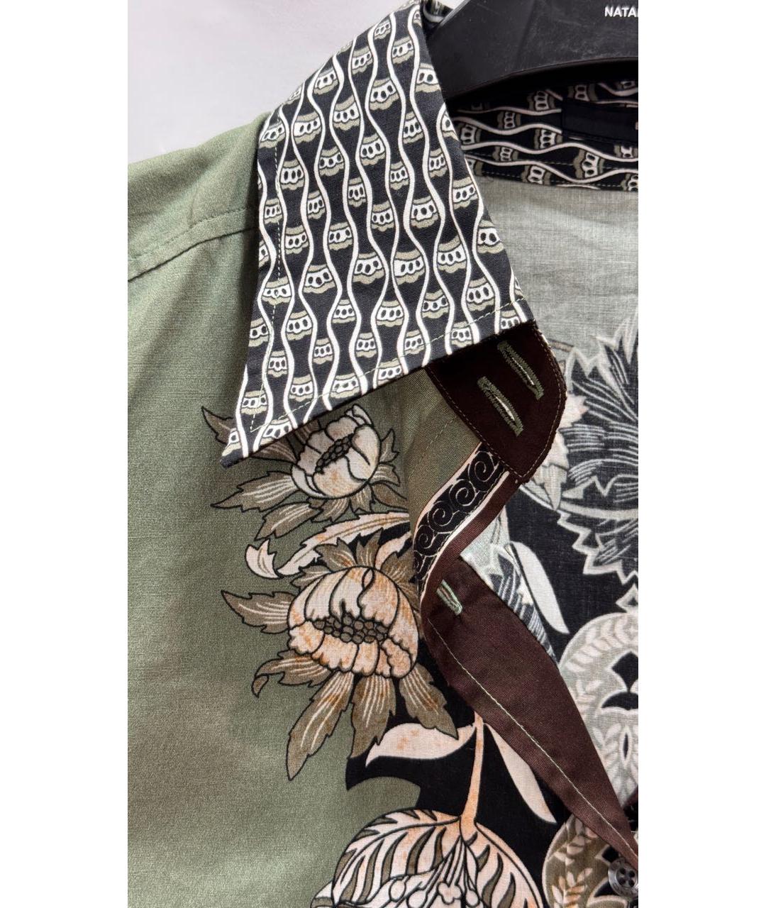 ETRO Зеленая хлопковая рубашка, фото 7