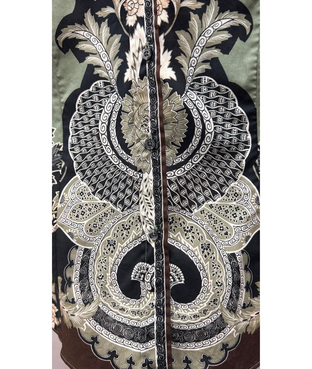 ETRO Зеленая хлопковая рубашка, фото 4