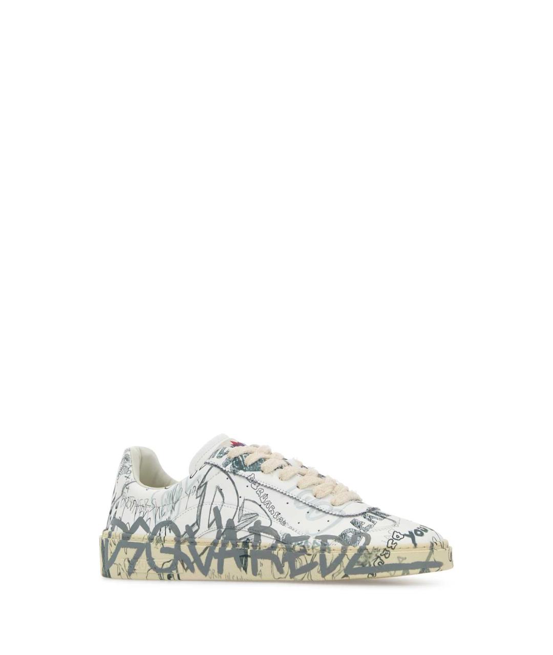 DSQUARED2 Мульти кожаные низкие кроссовки / кеды, фото 2