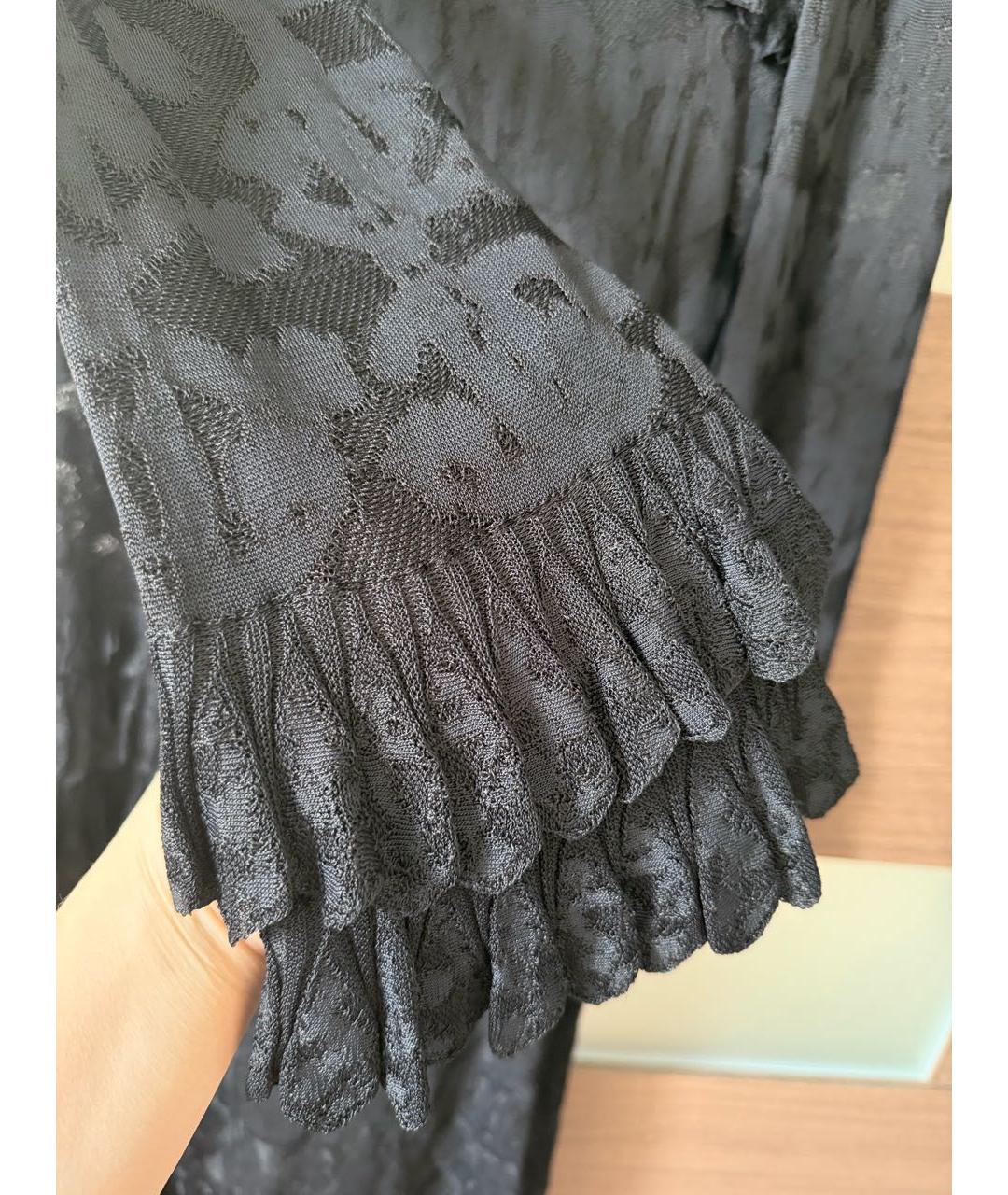 CHANEL Черное вискозное вечернее платье, фото 5