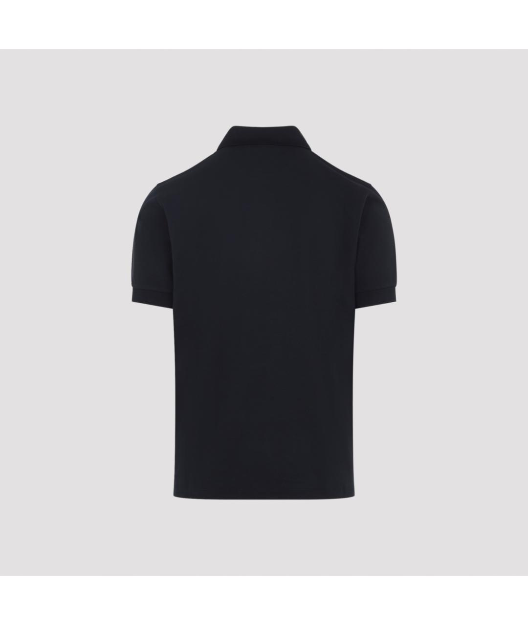 PAUL SMITH Синее хлопковое поло с коротким рукавом, фото 2