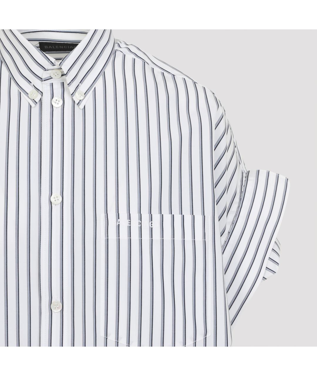 BALENCIAGA Синяя хлопковая рубашка, фото 4