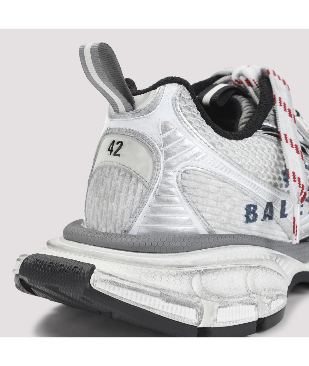 BALENCIAGA Серые синтетические низкие кроссовки / кеды, фото 5