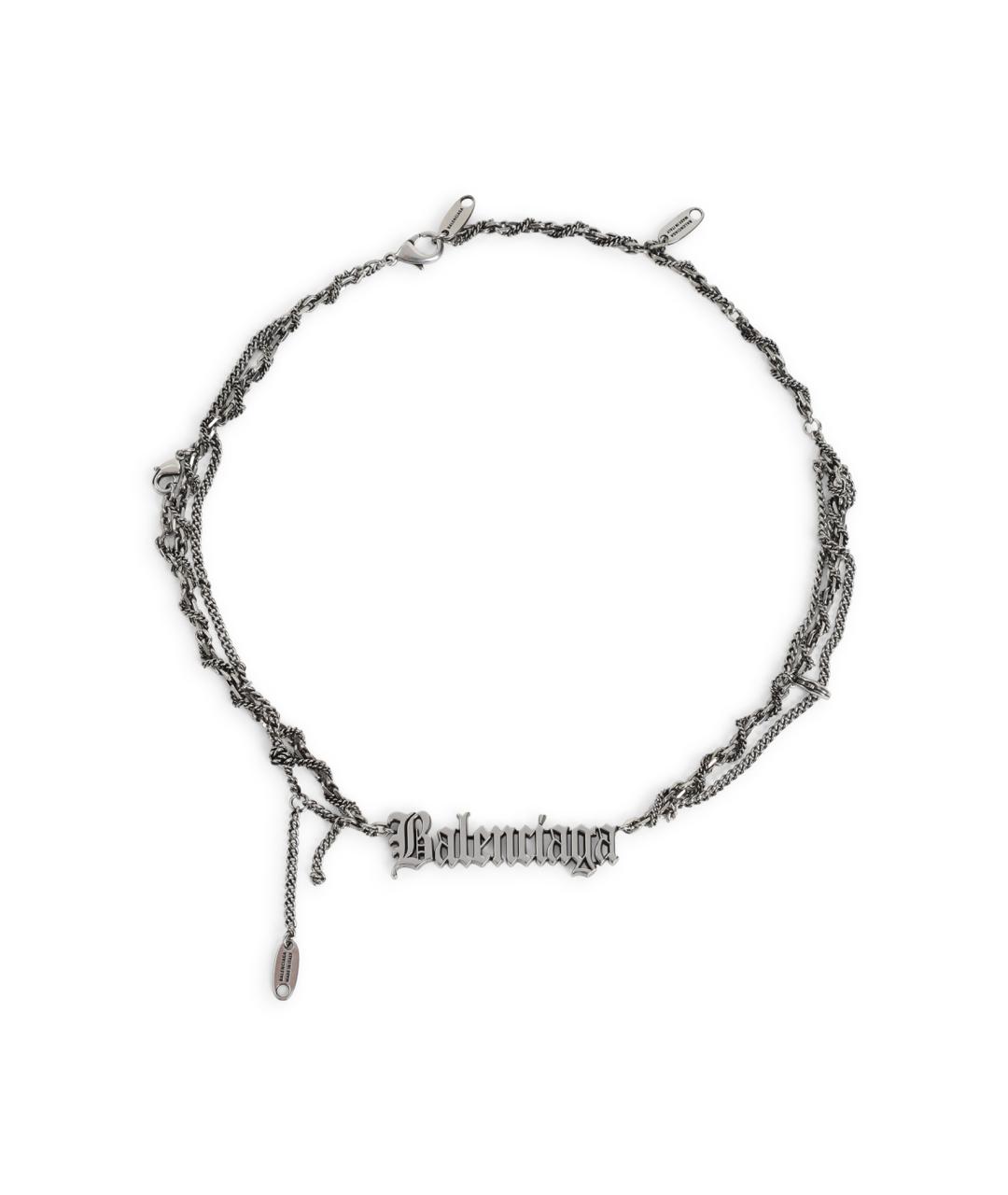 BALENCIAGA Серебряная латунная цепочка/подвеска, фото 1