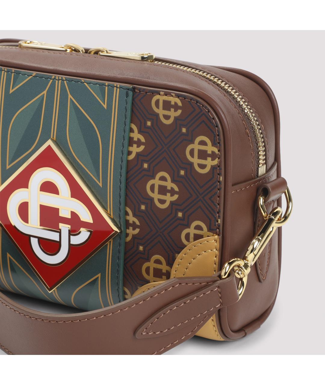 CASABLANCA Коричневая кожаная сумка на плечо, фото 3