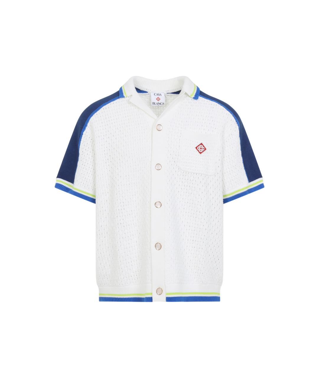 CASABLANCA Белая хлопковая кэжуал рубашка, фото 1