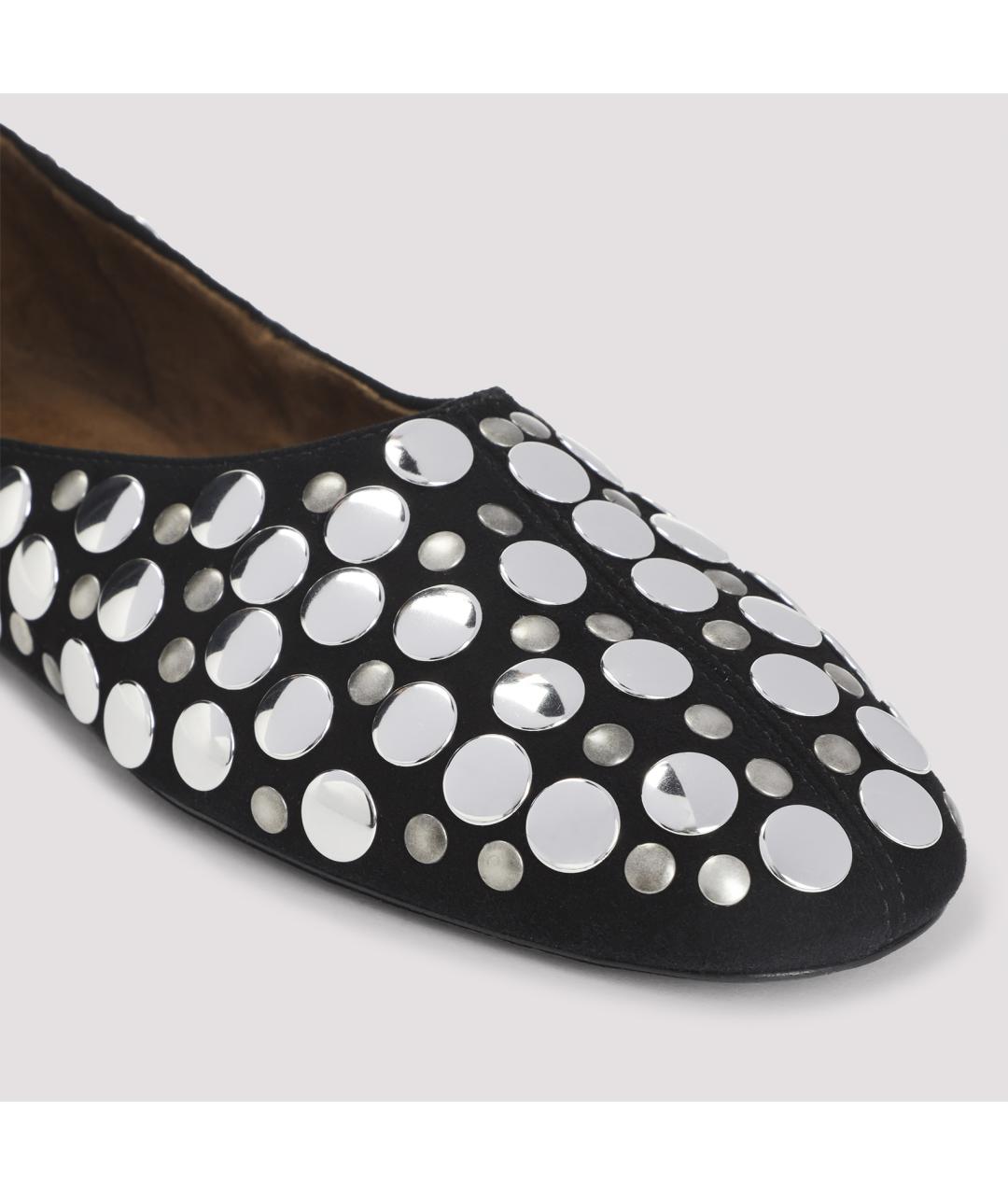 KHAITE Черные кожаные балетки, фото 6