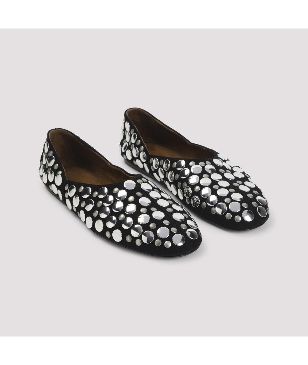 KHAITE Черные кожаные балетки, фото 5