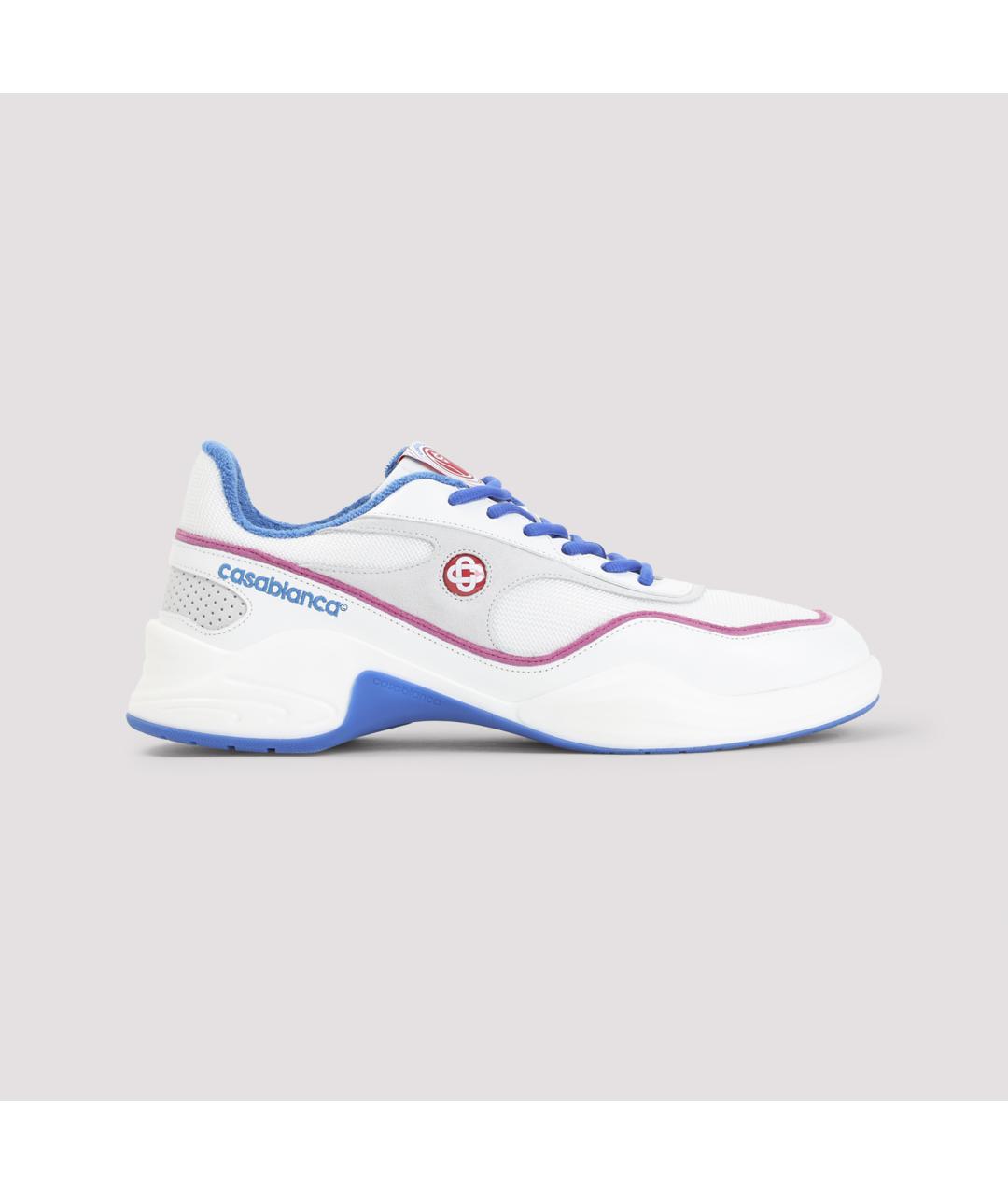 CASABLANCA Серые кожаные низкие кроссовки / кеды, фото 3