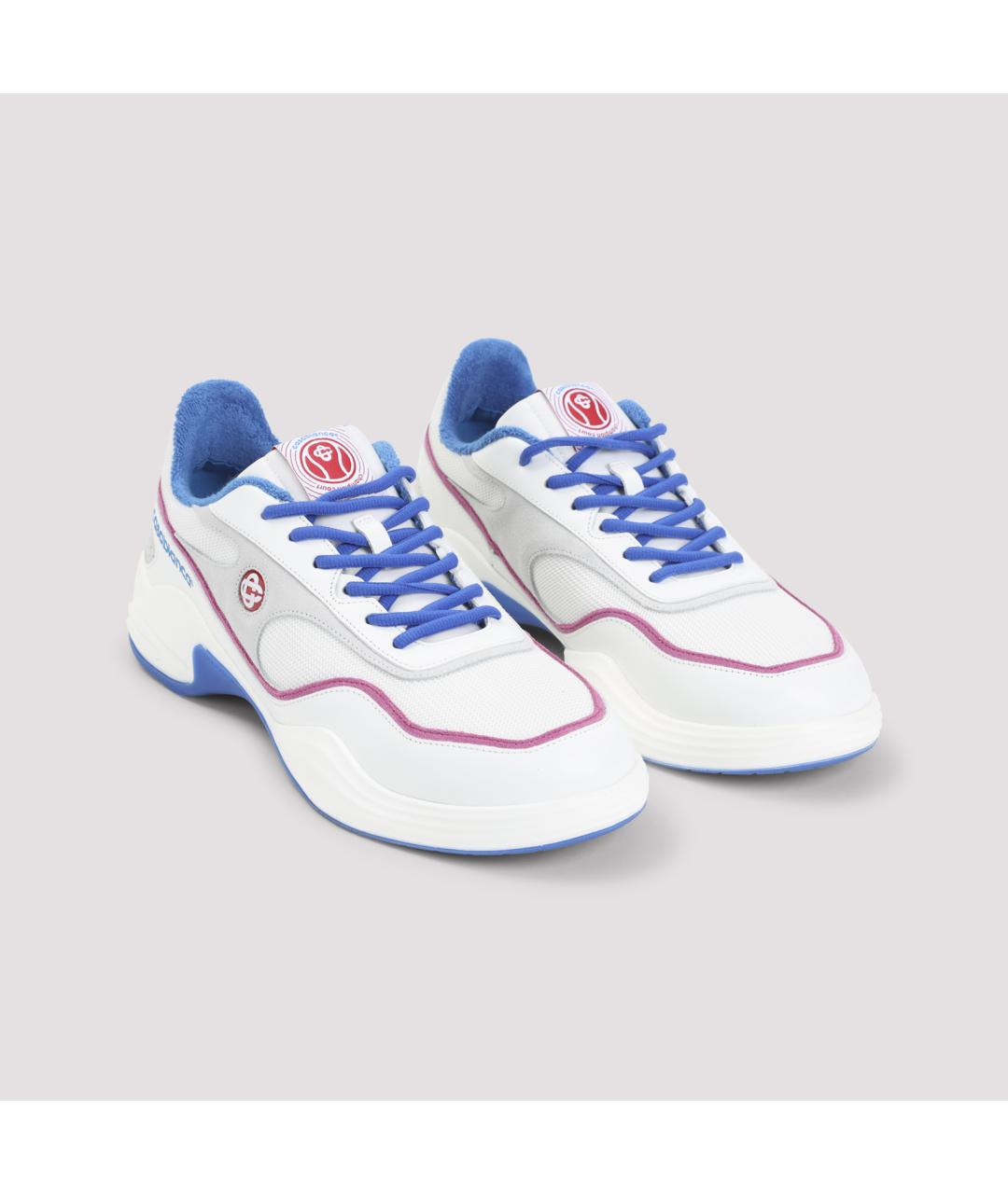 CASABLANCA Серые кожаные низкие кроссовки / кеды, фото 5