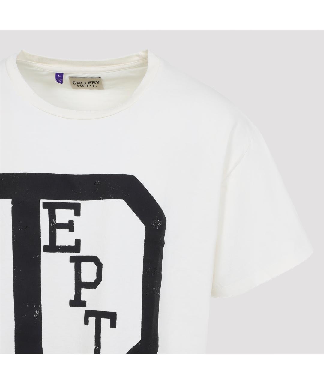 Gallery Dept Белая хлопковая футболка, фото 3