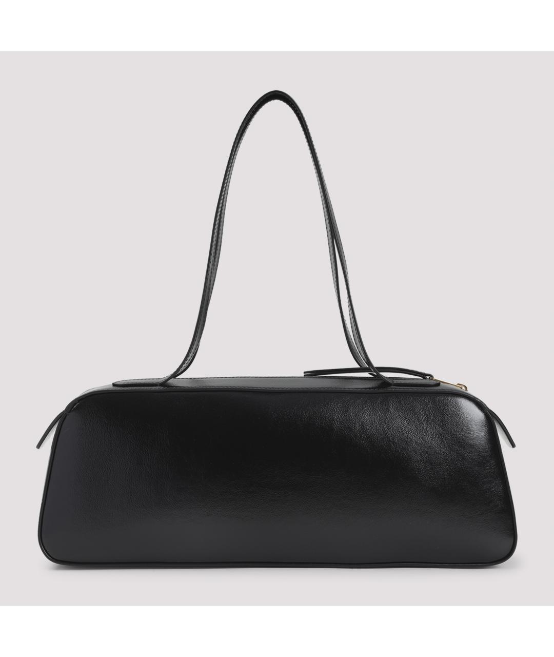 KHAITE Черная кожаная сумка через плечо, фото 3