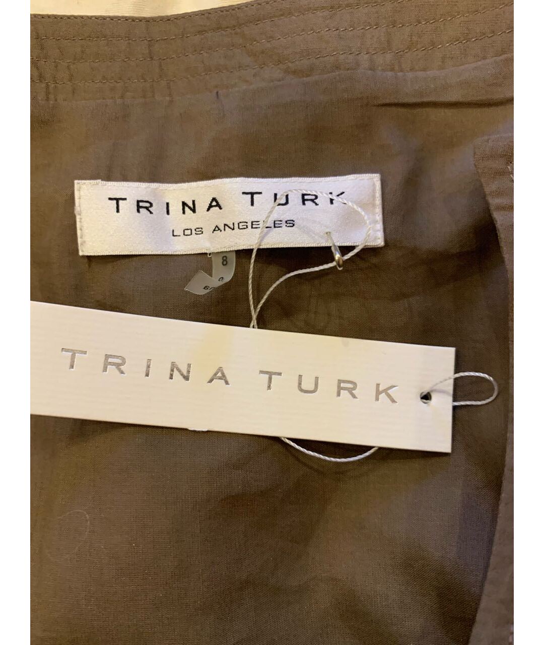 TRINA TURK Коричневое повседневное платье, фото 3
