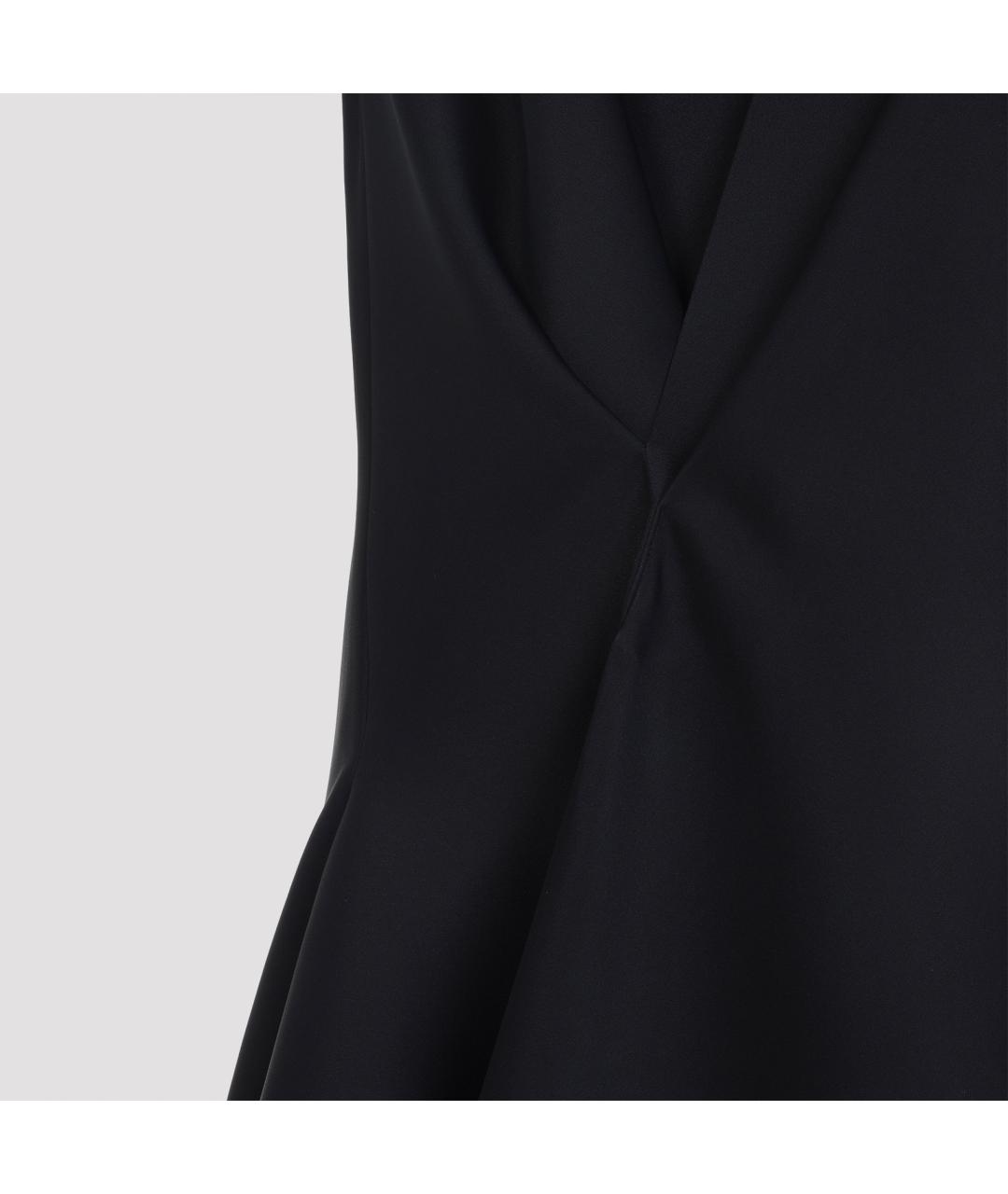 KHAITE Черное вискозное повседневное платье, фото 3