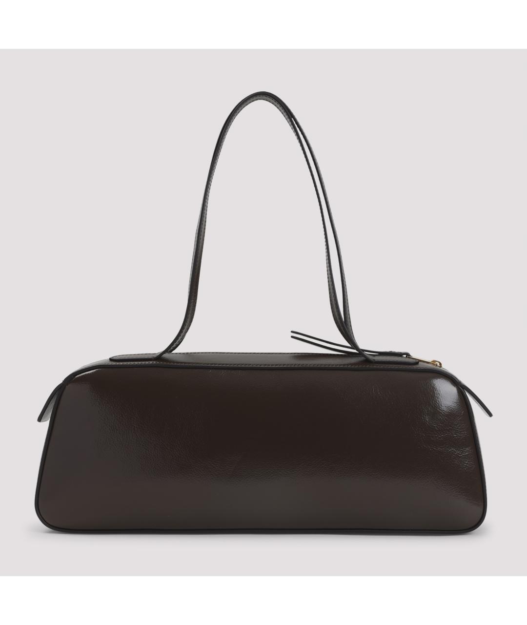 KHAITE Коричневая кожаная сумка через плечо, фото 3