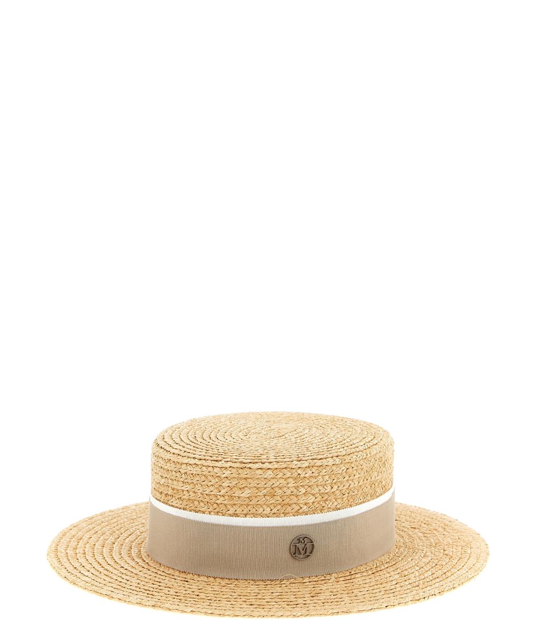 MAISON MICHEL Бежевая шляпа, фото 1