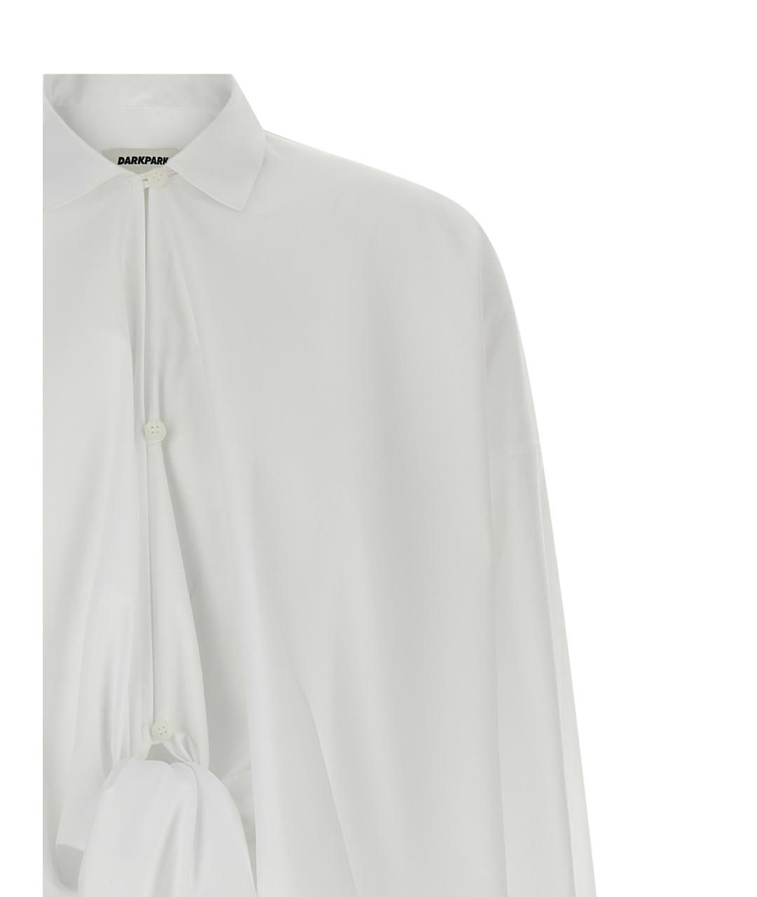 DARKPARK Белая хлопковая блузы, фото 3