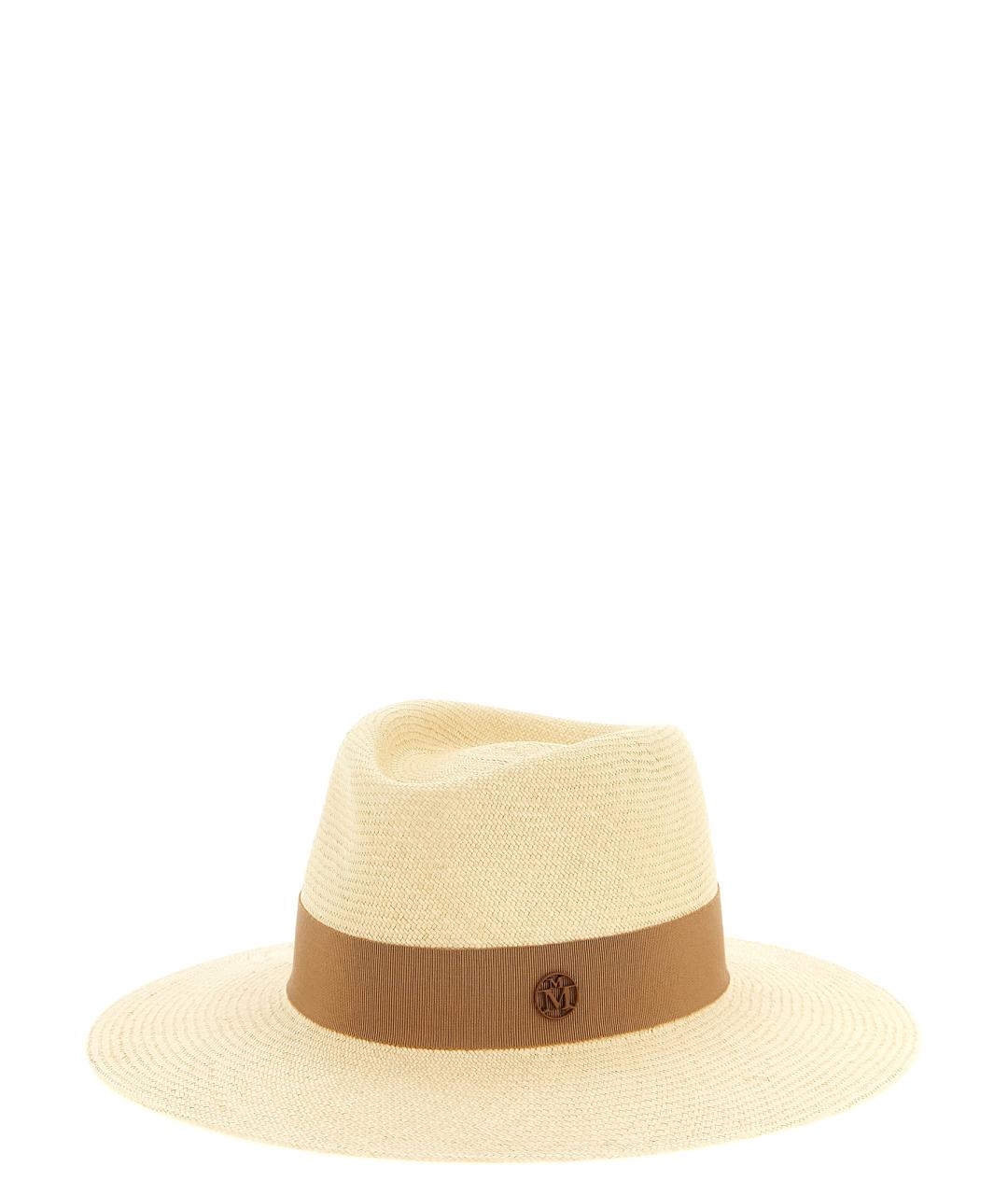 MAISON MICHEL Бежевая шляпа, фото 1
