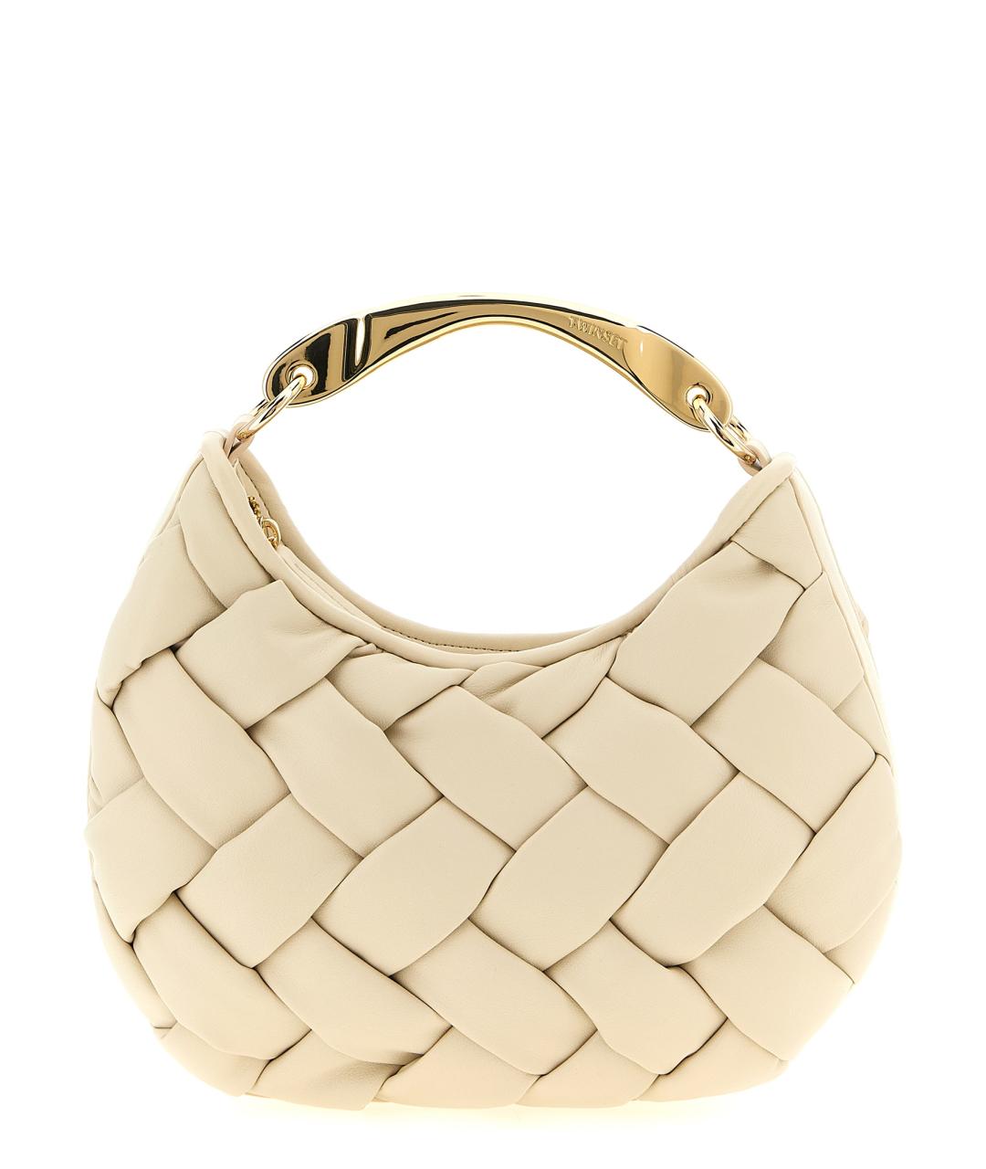 TWIN-SET Бежевая сумка с короткими ручками из искусственной кожи, фото 1