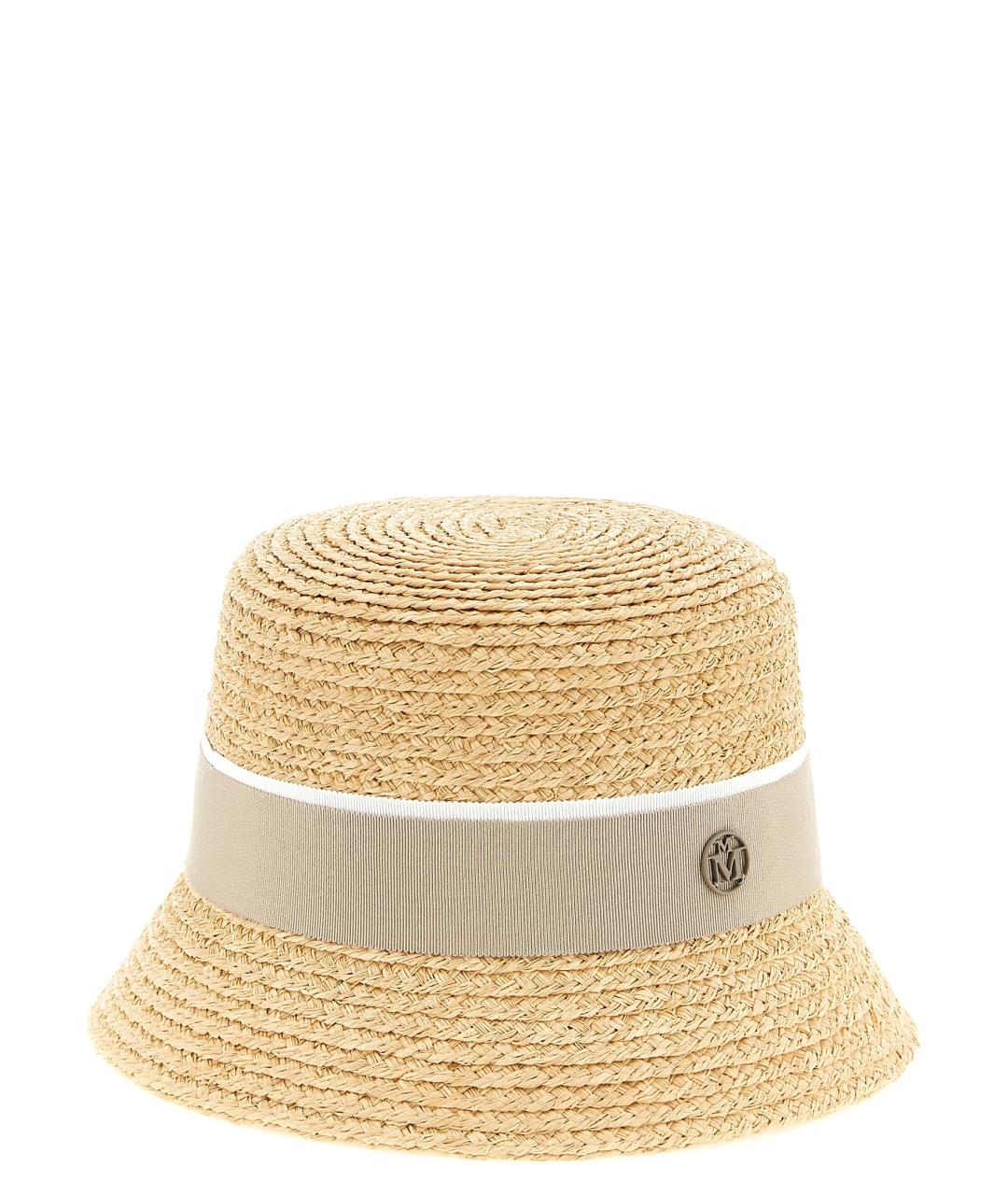 MAISON MICHEL Бежевая шляпа, фото 1