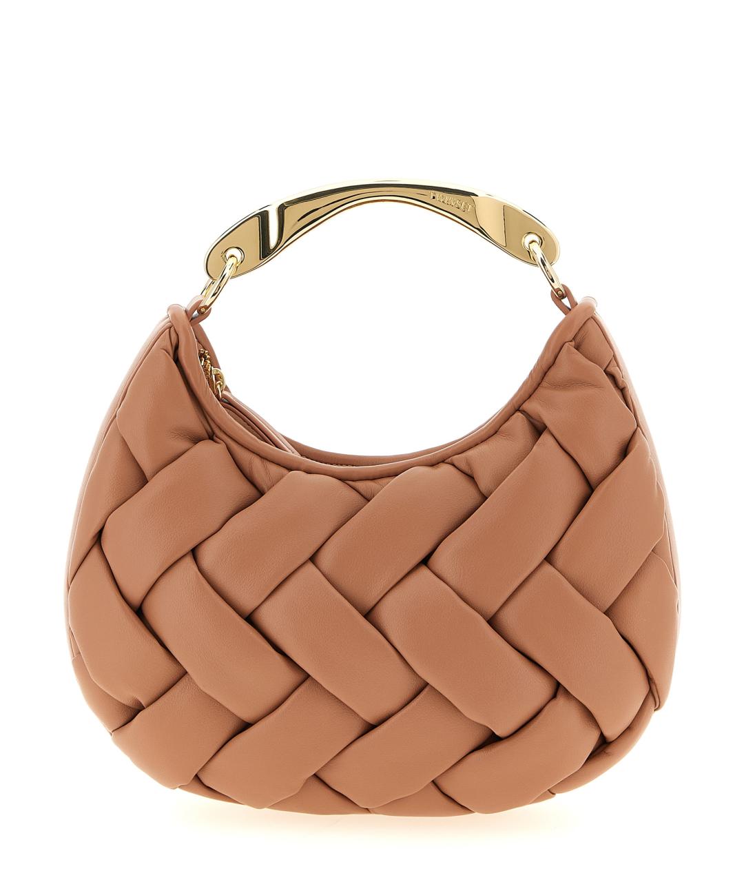 TWIN-SET Розовая сумка с короткими ручками из искусственной кожи, фото 1