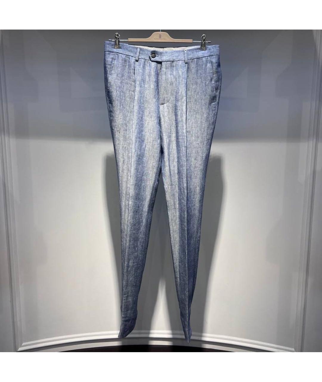 BRUNELLO CUCINELLI Серые повседневные брюки, фото 3