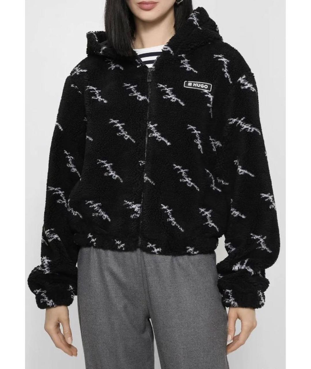 HUGO Черная полиэстеровая куртка, фото 6